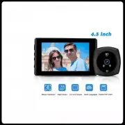 4.5 In Digital Door Viewer Smart Home Peephole Doorbell Camera Motion Detection