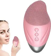 Facial Cleansing Brush Face Scrubber - Soft Silicone Face Cleansing Brush - Rechargeable Vibrating Waterproof Simple Skin Care Tools For Deep Cleansing, Exfoliation & Firming