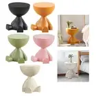 Side End Table Figurine Statue Flat Head Ornament Furniture Household Small