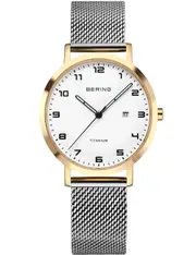 Bering 18634-010 White Dial Silver Stainless Steel Womens Watch
