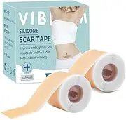 Silicone Scar Sheets (2pcs 4 x 150cm Roll), Professional Scar Removal Sheets, Silicone Scar Tape Roll, Scar Silicone Strips for Face & Body, for C-Section, Surgery, Burn, Keloid, Acne