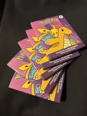 5X! 2025 McDonald’s Happy Meal Toys Pokémon #1 Pikachu & Dragonite SEALED Cards!