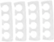 FOMIYES 2 Pack Toe Dividers for Women's Manicure Soft Silicone Toe Separators for Reusable Finger Separator for Nail Care
