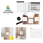 Pantry Labels - 180 Food Labels for Organizing Storage - Waterproof & Removable