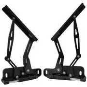 Aeroflow Billet Bonnet Hinge Kit HQ-WB, Torana LH-UC - Black Finish, AF64-4122BLK
