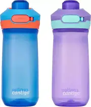 Jessie Kids Water Bottle with Leak-Proof Lid, 14Oz Dishwasher-Safe Kids Water Bo