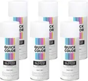 Rust-Oleum Quick Color Spray Paint 6 Cans - Gloss White