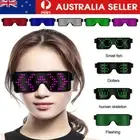 LED Glasses Light Up Glow Flashing Sunglasses Eyewear Nightclub Party 8 Models