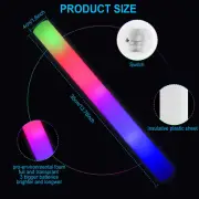 102Pcs LED Light up Foam Sticks Sponge Luminous Stick Night Light Glow Party Sup