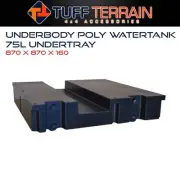 Tuff Terrain Underbody Poly Watertank 75L Undertray Water Storage RV 4WD Offroad