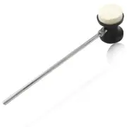 Dual Sided Bass Drum Beater, Kick Drum Foot Pedal Beater Mallet with Stainles...