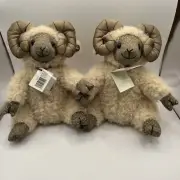 Paid Of Dora Designs Ram Plush Weighted Bookends