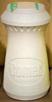 Vintage Comet Cleanser Bottle New Old Stock FULL White 6oz...Clean!