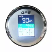 85mm gps speedometer voltmeter odo trip mph kph knots car truck marine white led