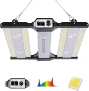 100W LED Grow Light with LM301B Diodes&336Pcs Leds,Dimmable Full-Spectrum Growin