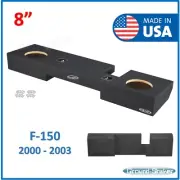 Ford F-150 Extended Cab Truck 2000-2003 8" Dual Sub Box Subwoofer Enclosure