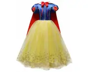 Deluxe Snow White Girls Dress Costume