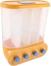 BEBEMOKO Grain Storage Container Wall-mounted Rice Dispenser Reusable for Home Office