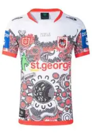 St George Dragons NRL Mens Indigenous Jersey Sizes S-7XL