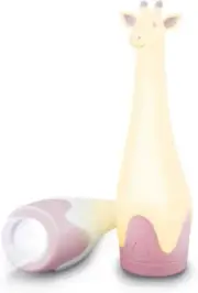 Zazu Kids Nightlight Torch Flashlight Giraffe Toy - Kids LED Cordless Pink La...
