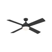 Mercator Grid Connect Smart 132cm Black 4 Blades Grange Ceiling Fan With Tricolour LED
