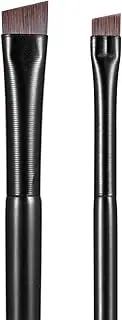CJESLNA Fine Angled Eyeliner Brushes, Eye Liner brush, Fine Angled Eyeliner Eyebrow Concealer Brushes,Ultra Thin Slanted Flat Angle for Beauty Cosmetic Tool (BLACK)
