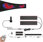 Lightride Devil Eyes, Windshield Light, Programmable Dynamic LED Display with Soft Screen Flexible Big Eye Light for Cars & Trucks Windshield with Remote Controller (Dual Screen 60cm)