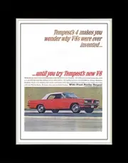1963 Pontiac Tempest 2 - Matted for 11x14 Frame
