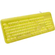 TODO Mechanical Gaming Keyboard Linear Blue Switch Led Backlit 104 Key Windows - Yellow