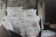 CYNTHIA ROWLEY FLORAL FULL/QUEEN QUILT SET+PILLOW-4PC