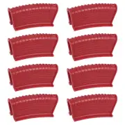 8pcs Silicone Assist Hot Pan Handle Holder Skillet Handle Cover Pot Holder Red