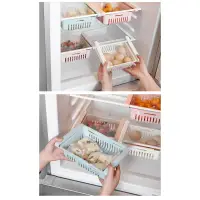 在飛比找蝦皮購物優惠-知泊商城 冰箱伸縮收納籃冰箱收納盒抽屜式收納架收納保鮮盒冷凍