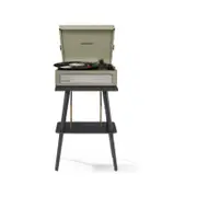 Crosley Voyager Bluetooth Portable Turntable + Entertainment Stand Bundle - Sage
