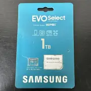 SAMSUNG EVO Select 1TB microSD Memory Card & Adapter, microSDXC Up to 160 MB/s