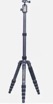 Vanguard VEO 3GO 265HCB Travel Tripod, Dark Gray/Black, VEO3GO265HCB