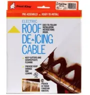 Frost King RC100 Electric Roof De-icing Cable With Shingle Clips, 100'
