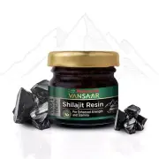 Vansaar Shilajit/Shilajeet Resin, Himalayan Shilajit | For Strength, Stamina & E