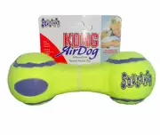 Kong AirDog Interactive Tennis Fetch Squeaker Dumbbell Medium Dog Toy