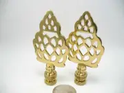 Lamp Finial Solid Brass Pineapple Symbol Pair Lampshade Finial 538p