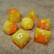 Halloween Candy Corn Dice Set Dnd Roleplaying Games RPG Dungeons & Dragons D20