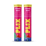 Plix Glowy Skin Effervescent Collagen Vitamin Supplements The Plant Fix - Pack 2