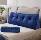 Z-hom Large Wedge Pillow Headboard, Twin Triangular Headboard Pillow Blue
