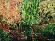 von Wening Art Giclee hand signed Painting stretched canvas bars 16" x 20"x 1/2