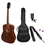 Martinez '41 Series' Dreadnought Acoustic Guitar Pack (Rosewood)