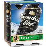 [Canadian Club] Canadian Club Dry 4 Pack Premium 9% Can 250mL