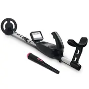 Metal Detector Pinpointer Deep Sensitive Gold Digger Hunter Black - 180mm
