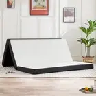Folding Mattress, 3-inch Trifold Memory Foam Mattress Topper with Washable Co...