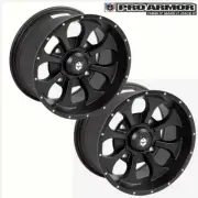 Pair Front 2x Pro Armor Knight Wheels 15x8 P1508KNBL For Polaris RZR General