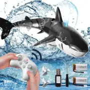 Electric Remote Control Shark Toy for Pool RC Shark with Light & Spray Water AU