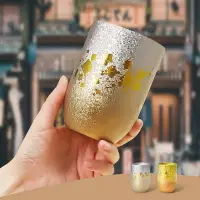 在飛比找Yahoo!奇摩拍賣優惠-保溫杯日本進口HORIE鈦杯純鈦輕奢雙層真空水杯喝水啤酒咖啡